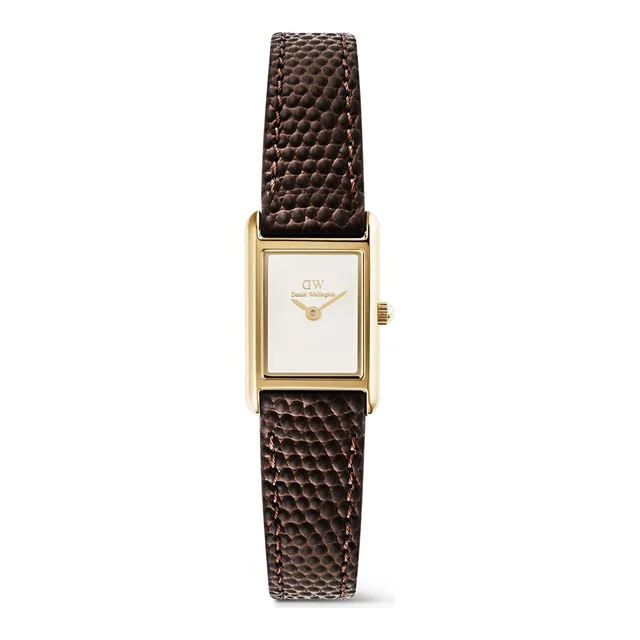DANIEL WELLINGTON Bound Mini Dark Brown Lizard White G DW00600904 kol saati