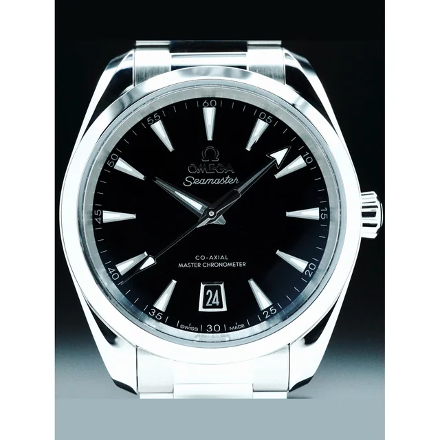 OMEGA Seamaster Aqua Terra 150M 38mm Black Steel on Bracelet 210000074284 kol saati