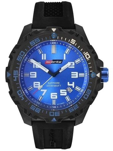 Armourlite Isobrite Blue Dial Watch with T-100 Tritium Illumination and Sapphire Crystal #