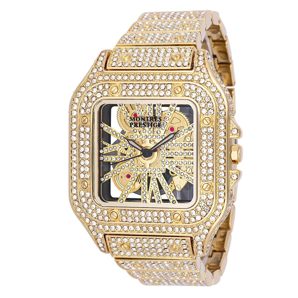 Montres Prestige Open Box Watch - 42mm, Gold (AIC-MPW-0135) 42 mm kol saati