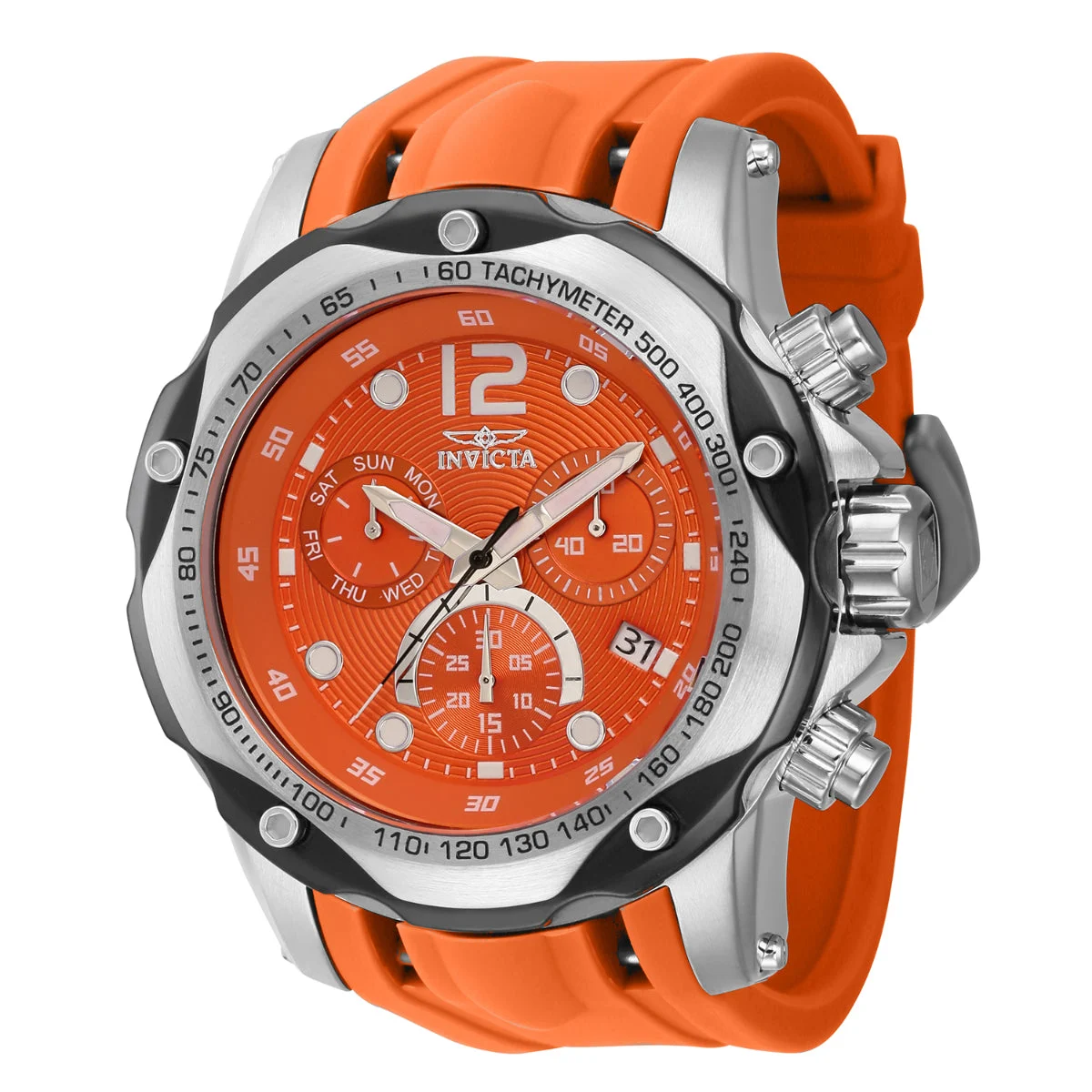 Invicta Speedway Vectus Swiss Ronda Z60 FE Caliber Watch - 51mm, Orange (40353) 51 mm kol saati