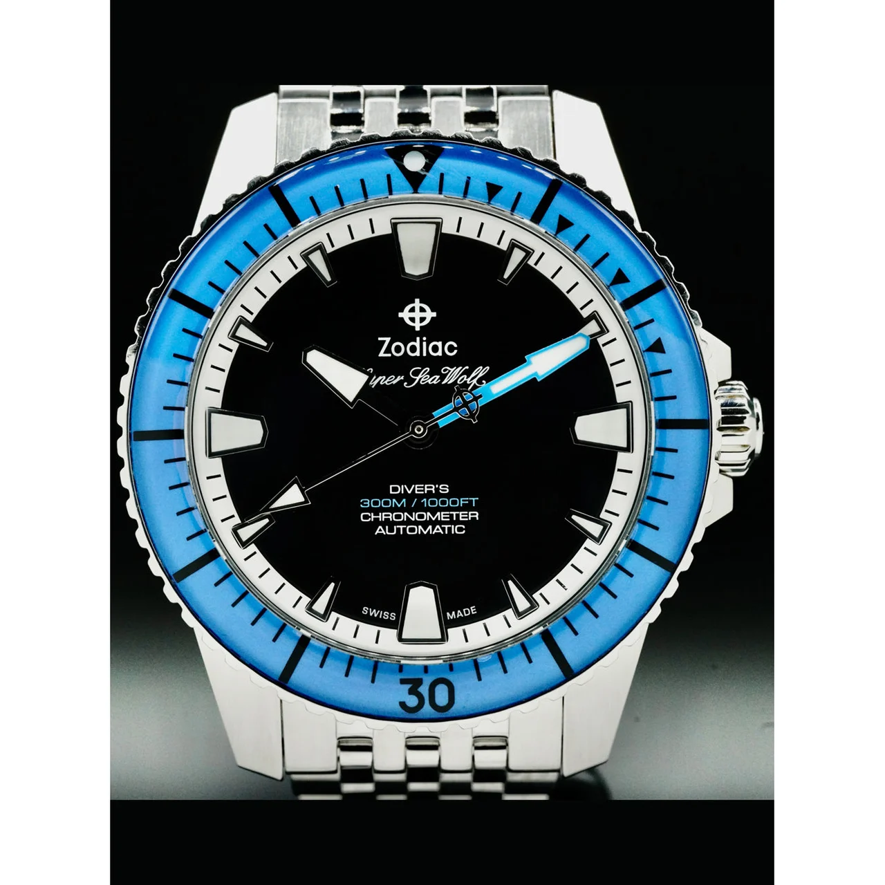 Zodiac Super Sea Wolf Pro-Diver 210000040416 42 mm kol saati
