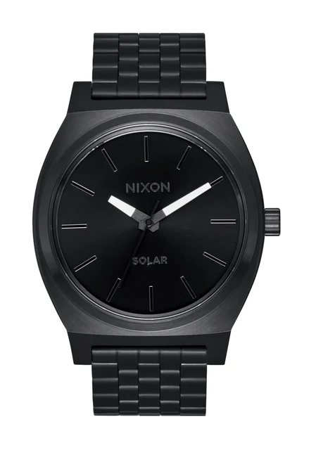 Nixon US Time Teller Solar - All Black / White A1369-756-00 kol saati