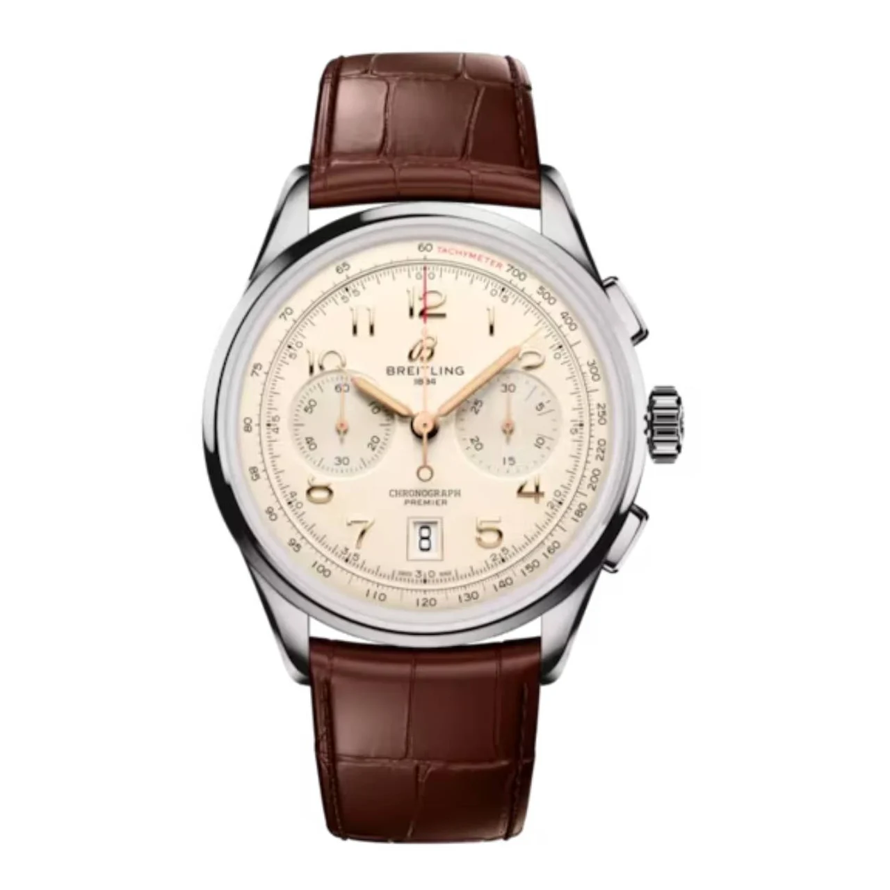 Breitling Premier B01 Chronograph AB0145211G1P2 42mm Cream D 42 mm kol saati