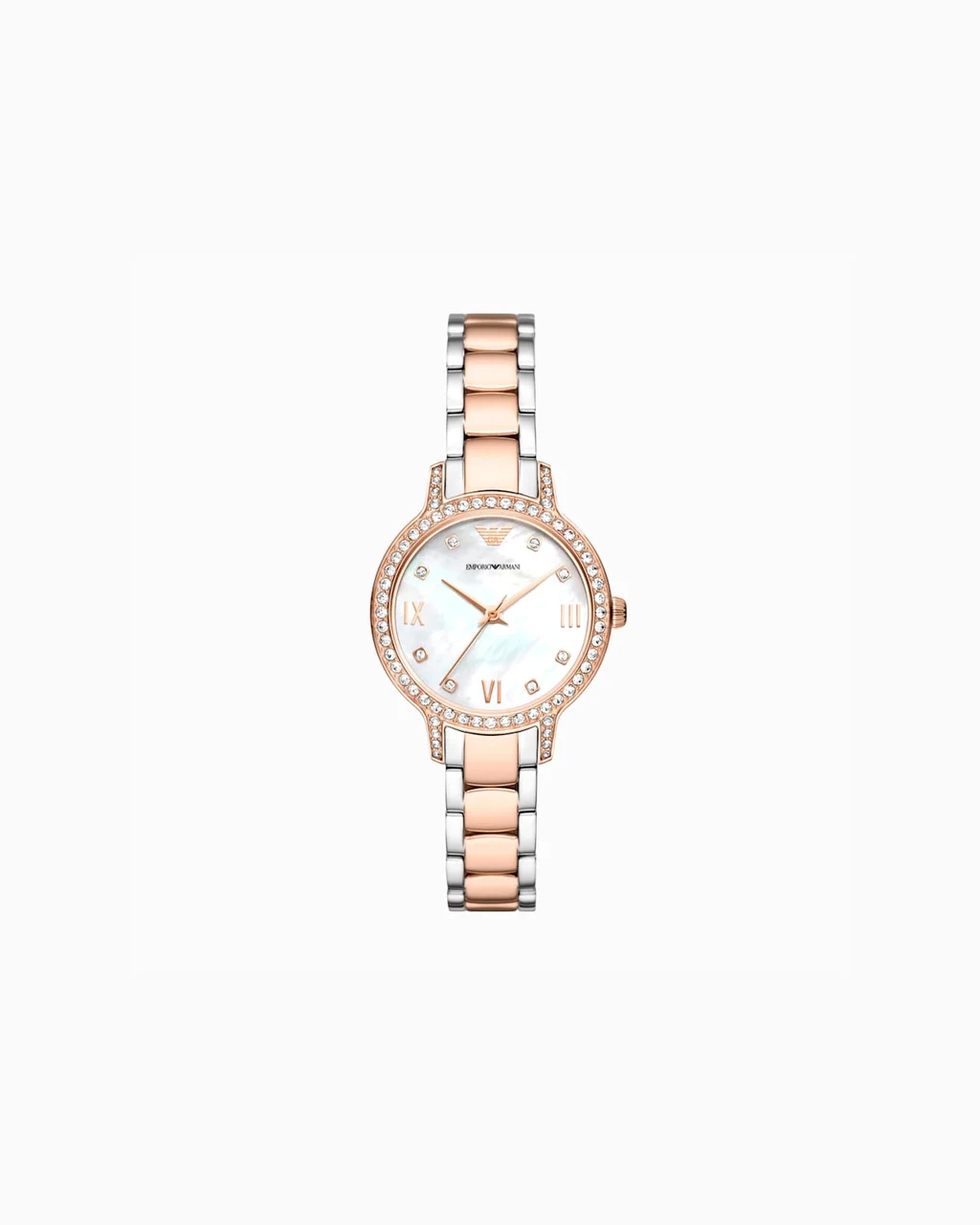 Emporio Armani Three-Hand Two-Tone Stainless Steel Watch AR11499 32 mm kol saati