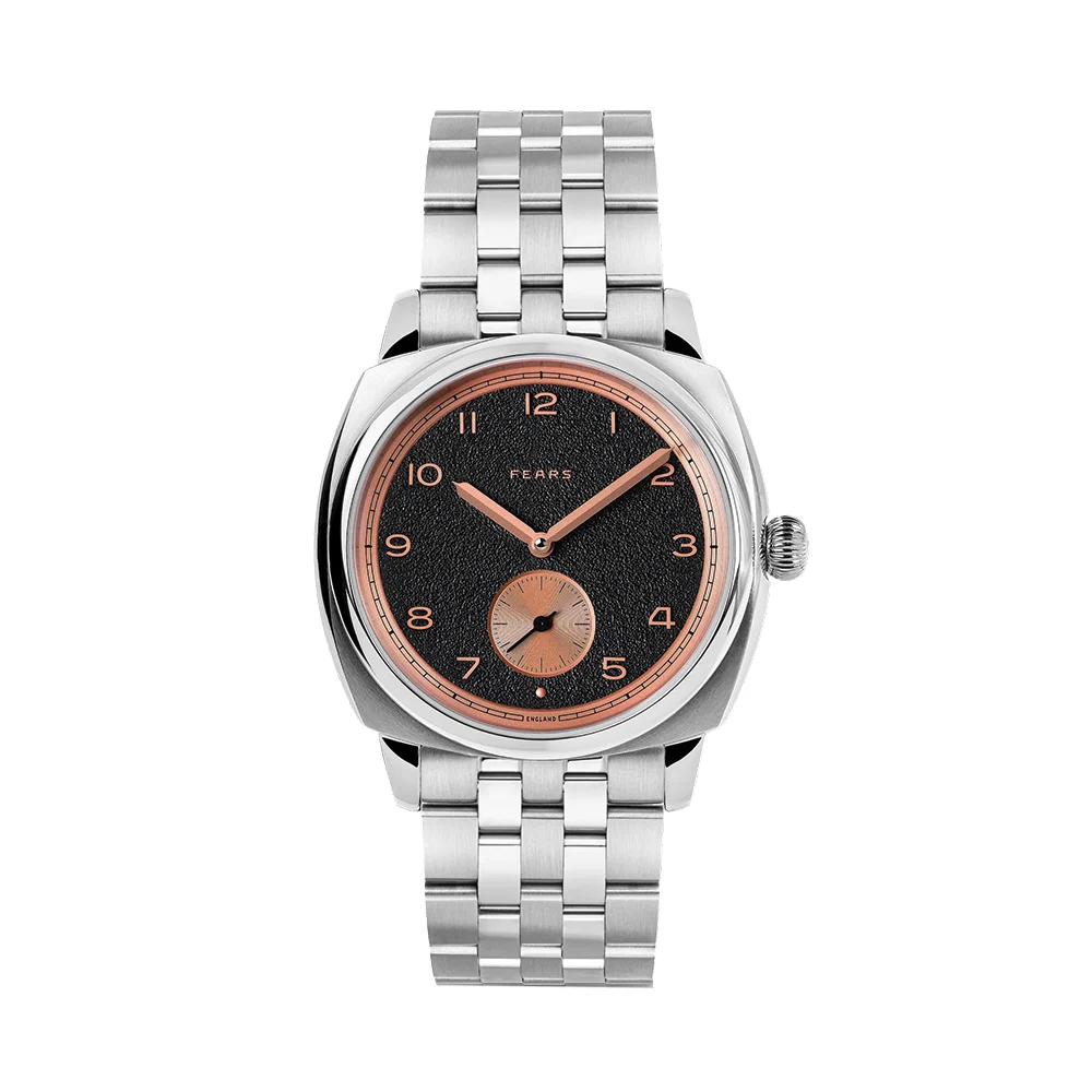 Fears Brunswick "Charcoal Rose" 38mm - Black on Bracelet BS23800B.004.124 38 mm kol saati