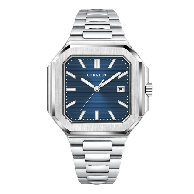 Tandorio Watches Square Watch CUbitus Corgeut 6032 44mm Sapphire Miyota 8215 TMI NH35 Auto