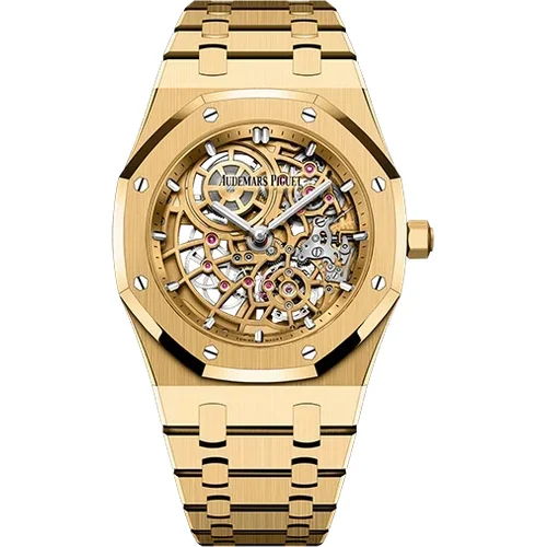 Audemars Piguet "Jumbo" Extra-Thin Openworked 16204BA.OO.1240BA.01 kol saati