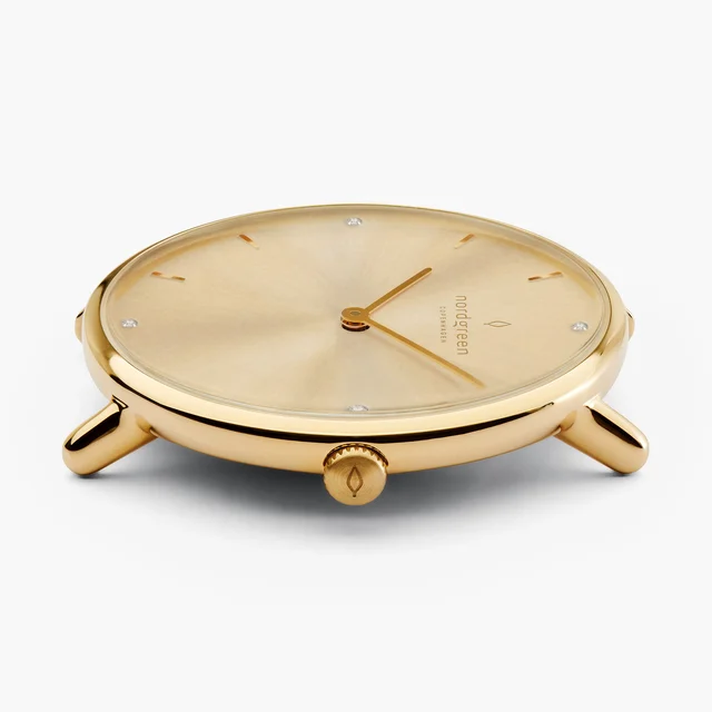 Nordgreen Native 32mm - Gold - Crystal Sunray Dial WATCHNR32GOCS kol saati