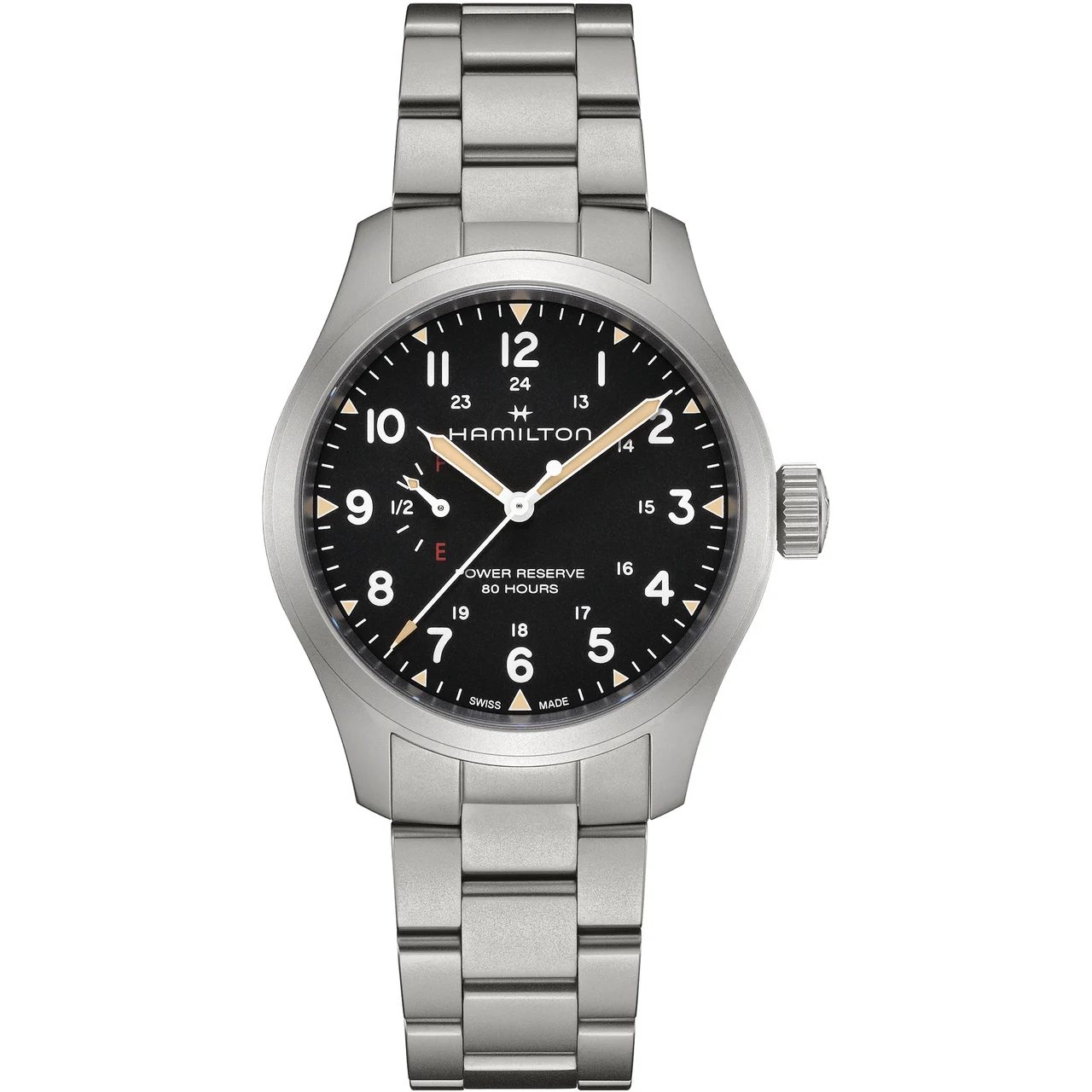 Hamilton Khaki Field Mechanical Power Reserve 40 mm H69509130 40 mm kol saati