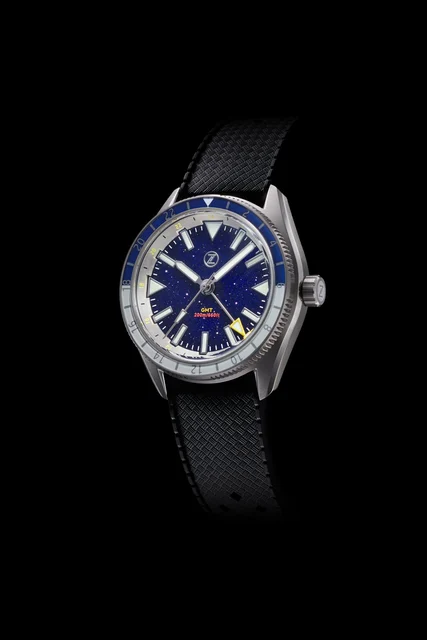 Zelos Horizons GMT 200m SS Aventurine Timekeepers Edition kol saati