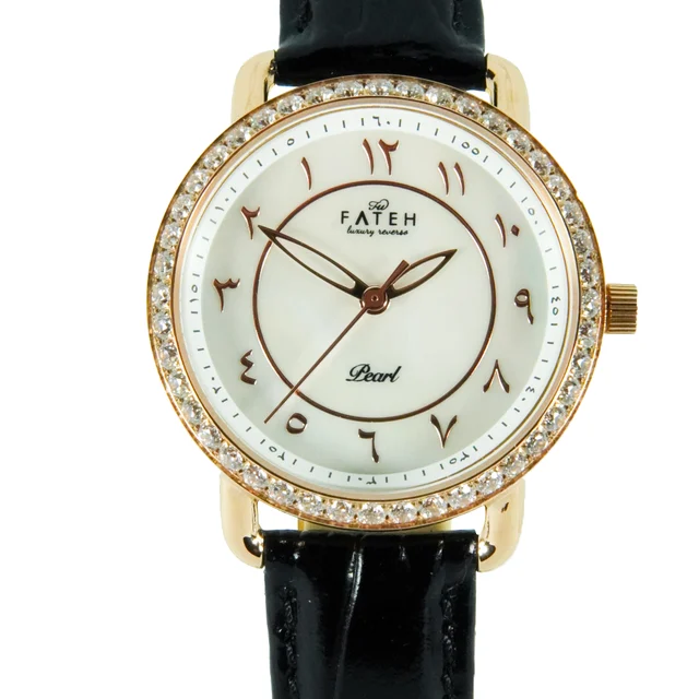 Fatehwatches Pearl Rosegold White kol saati
