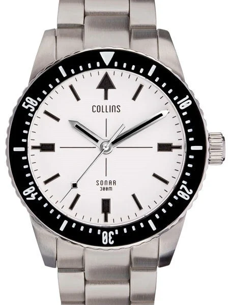Collins SONAR Swiss Automatic, 300-M Dive Watch with 39.5mm Case and a Sapphire Crystal #C