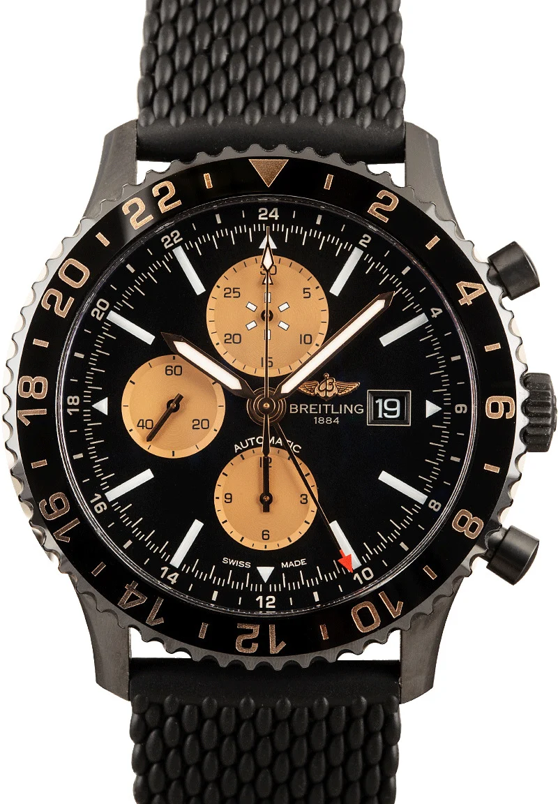 Breitling New Chronliner Chrono Black Steel Index Dial M243101A/BG29 46 mm kol saati