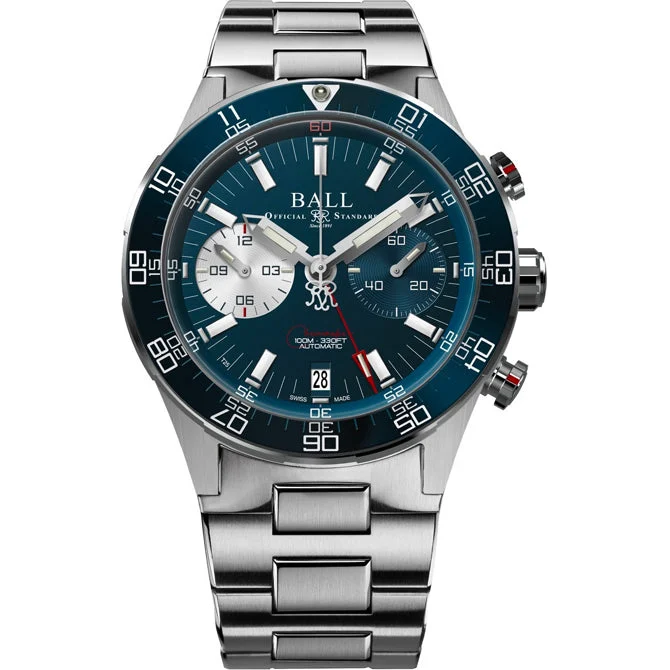 Ball Roadmaster Chronograph Blue Dial DC3180C-S2CJ-BE 41 mm kol saati