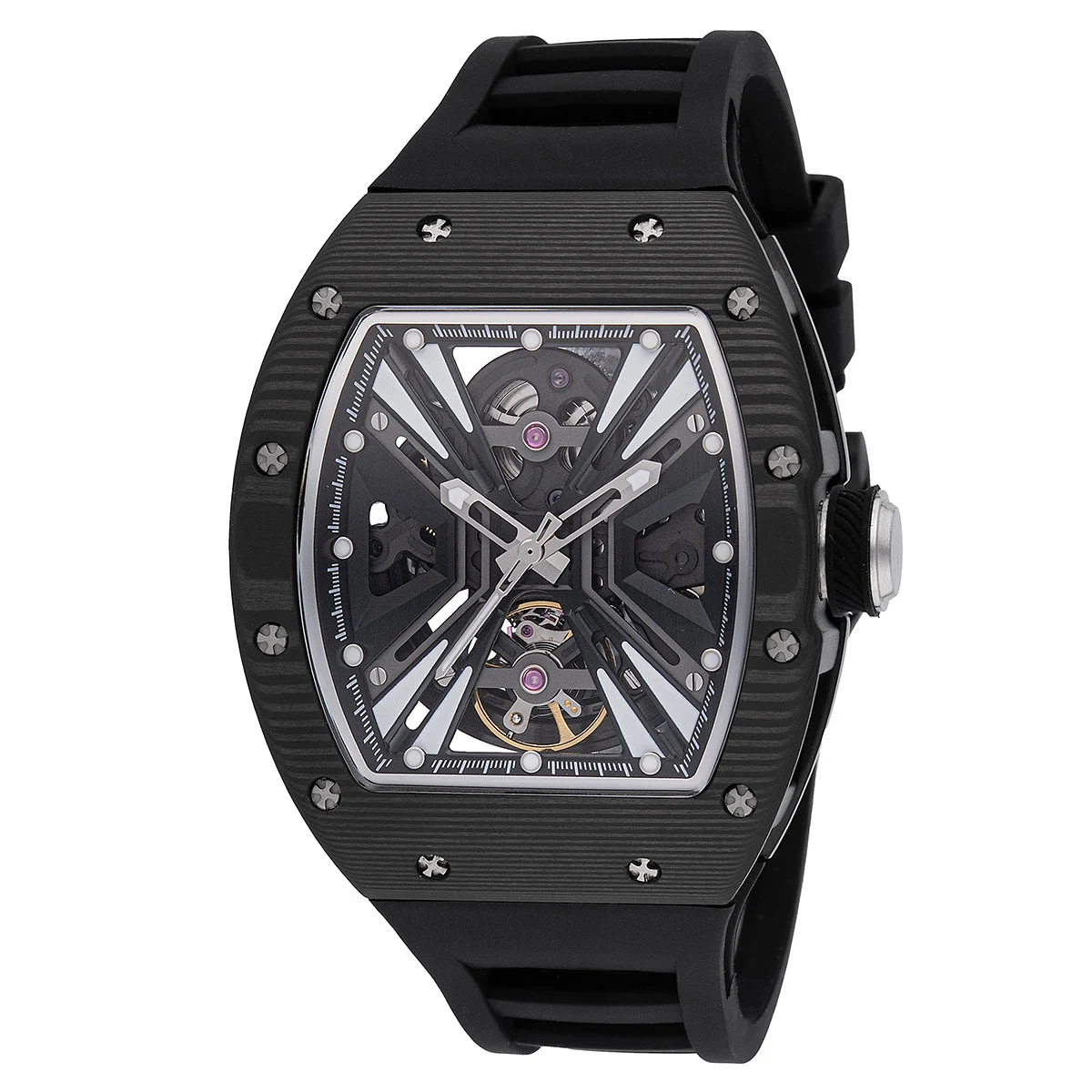 Invicta Rally Vortex Automatic Watch w/ Skeleton Dial - 41mm. Black (49029) 41 mm kol saati