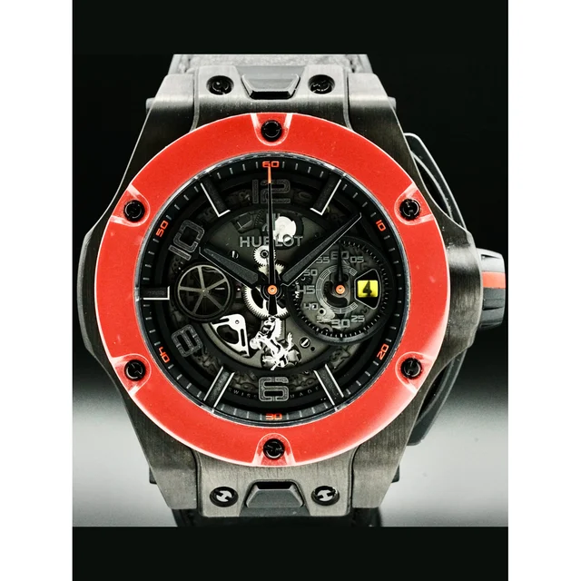 Hublot Big Bang Ferrari Unico Carbon Red Ceramic 210000039293 kol saati