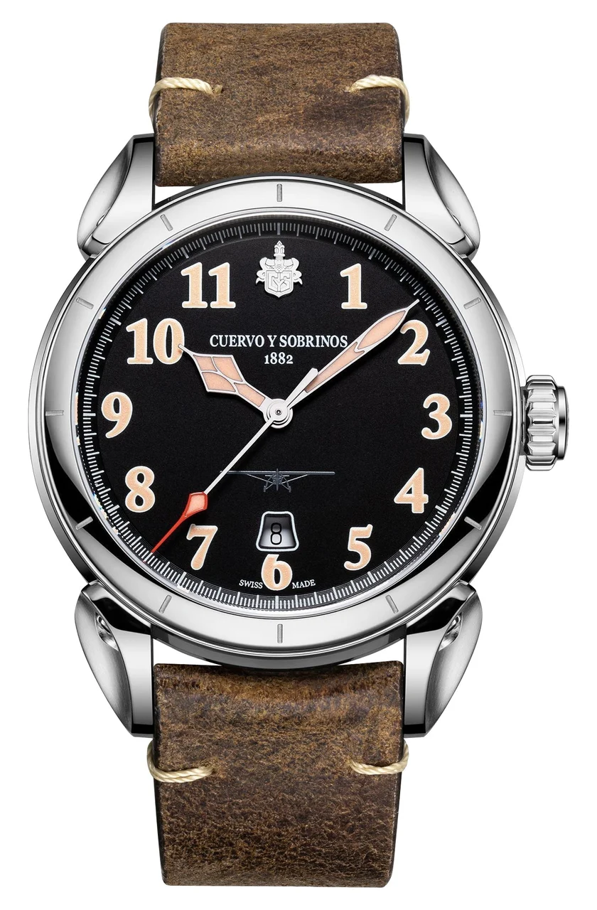 Cuervo Y Sobrinos Vuelo Emilio Carranza 3202.1CN 44 mm kol saati