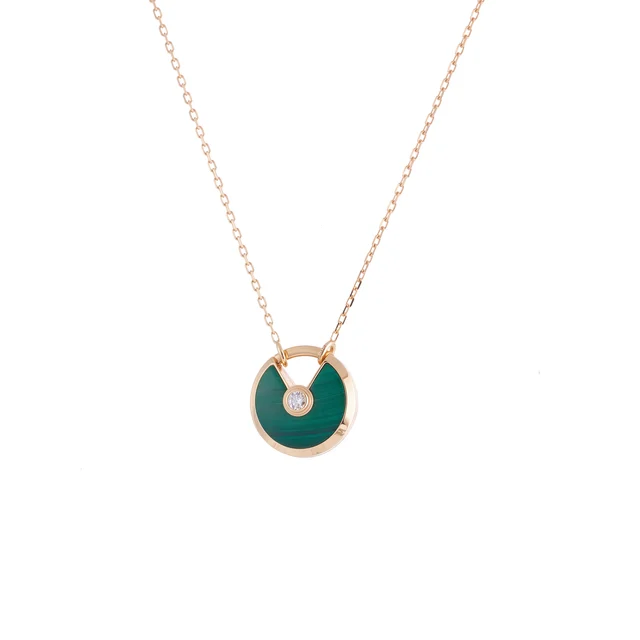 Cartier CARTIER, REF. B7224542, AMULETTE DE CARTIER, DIAMOND, MALACHITE, 18K PINK GOLD kol