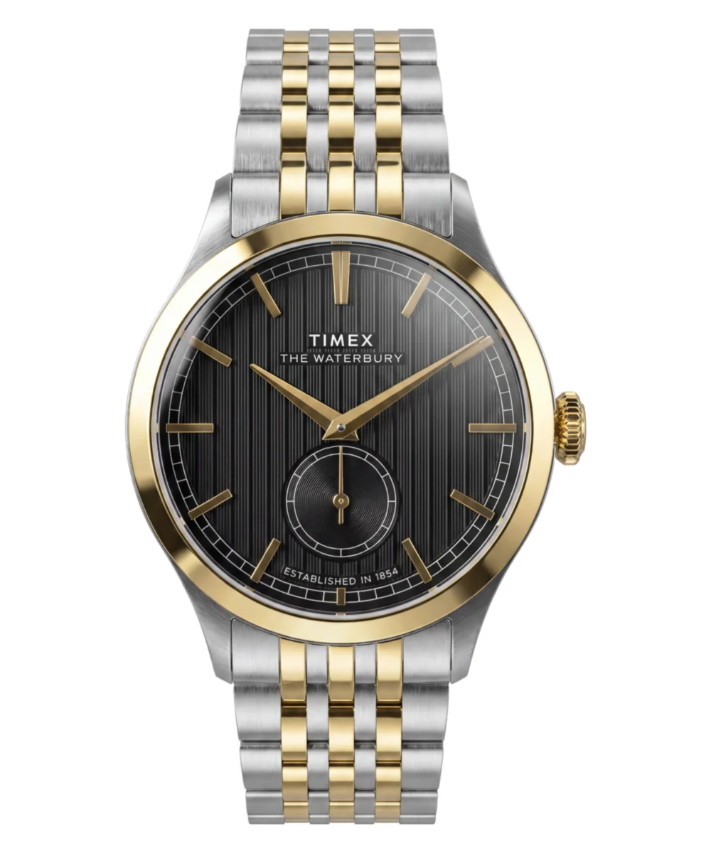 Timex Waterbury Classic Sub-Second 39mm Stainless Steel Bracelet Watch TW2Y91900VQ 39 mm kol saati