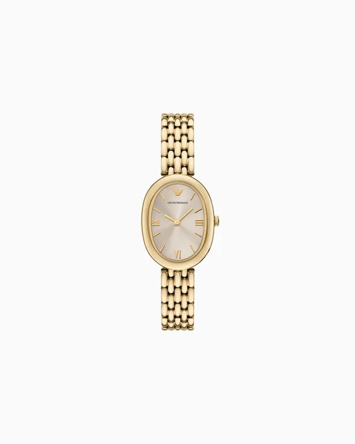 Emporio Armani Two-Hand Gold-Tone Stainless Steel Watch AR11707 kol saati