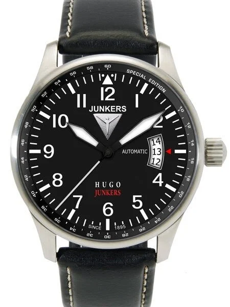 Junkers Years Hugo Anniversary Automatic Watch with Open Date #6664-2 kol saati