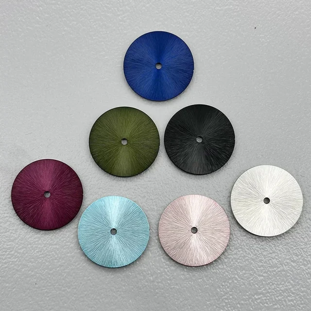 Tandorio Radial texture Blank Dial for NH35 ETA2824 Miyota 8215 28.5mm full sterile Empty