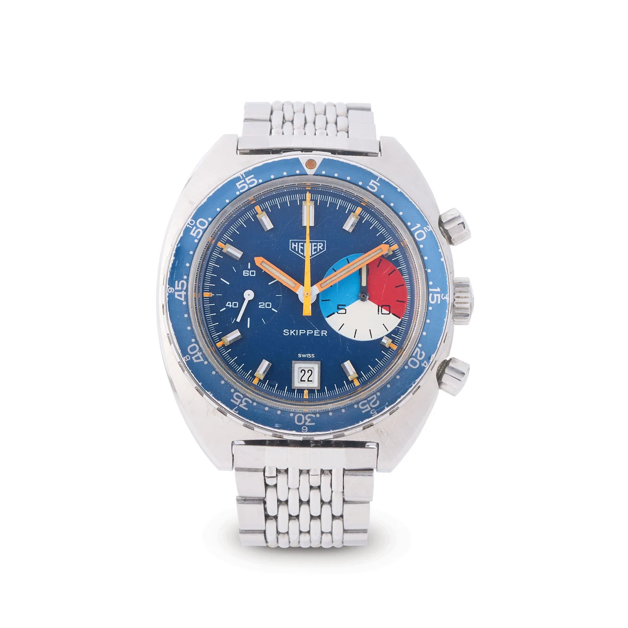 Heuer HEUER, REF. 73464, SKIPPER, STAINLESS STEEL kol saati