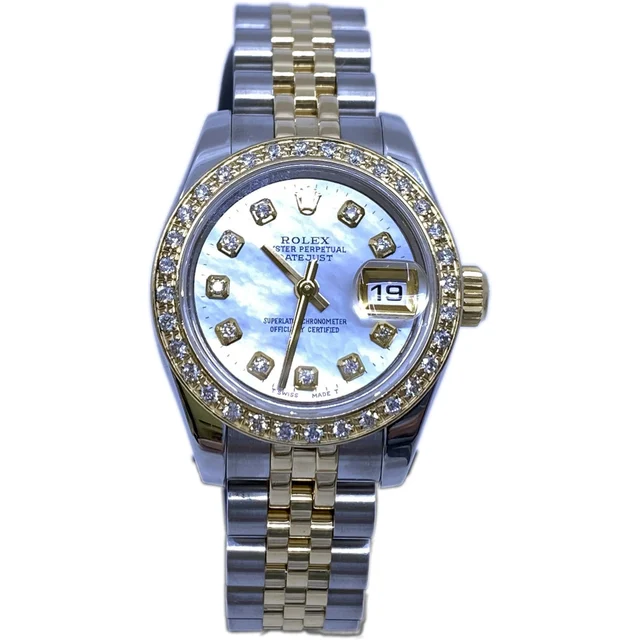 Rolex Datejust 179173 MOP Dial Diamonds Bezel and Indexes 210000008864 kol saati