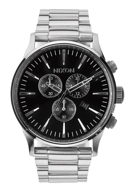 Nixon US Sentry Chrono - Black A386-000-00 kol saati