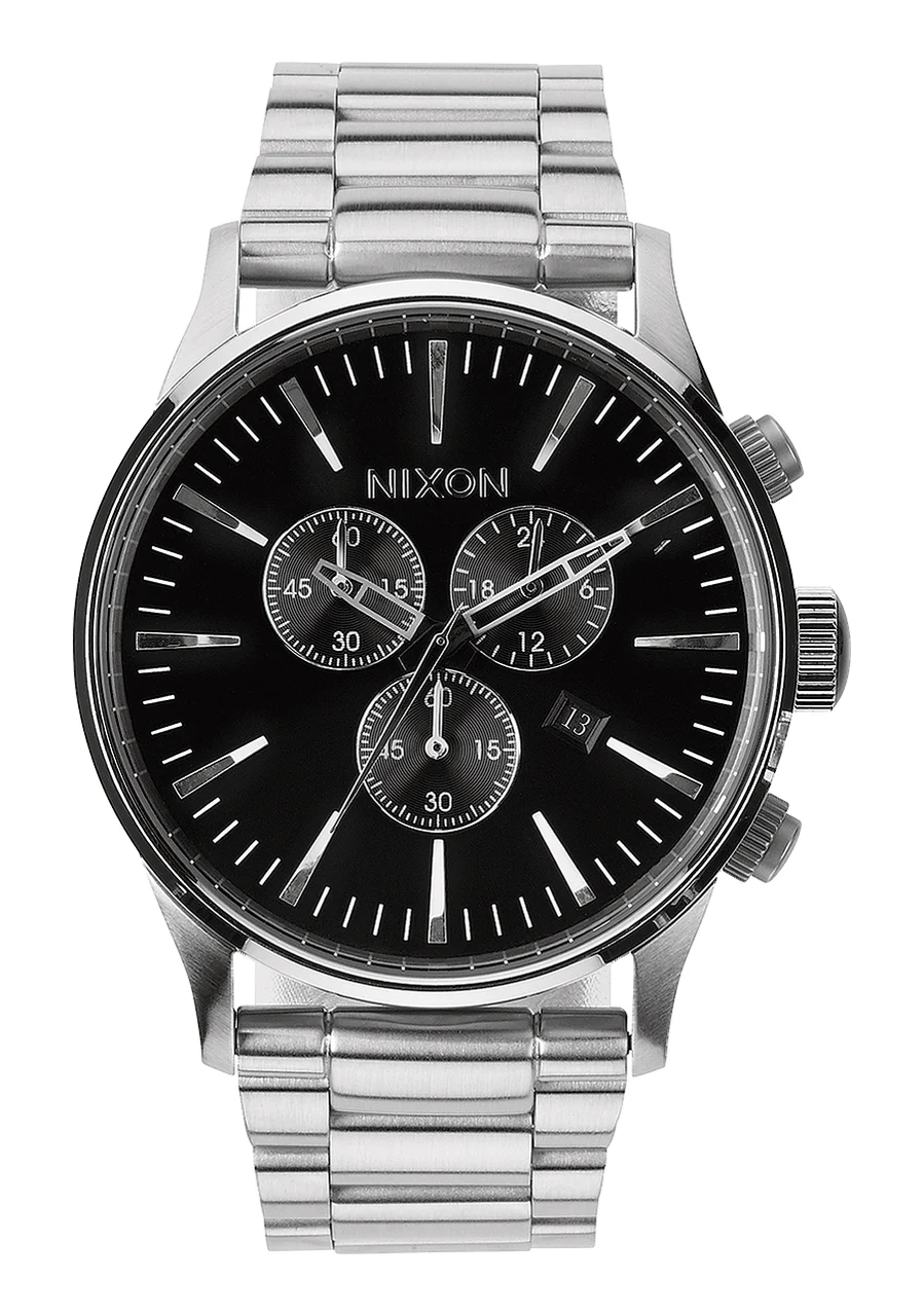 Nixon US Sentry Chrono - Black A386-000-00 kol saati