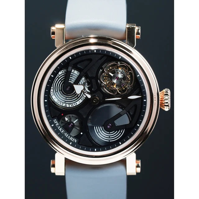 Speake-Marin One and Two Openworked Tourbillon V2 RG 42mm 210000064457 kol saati