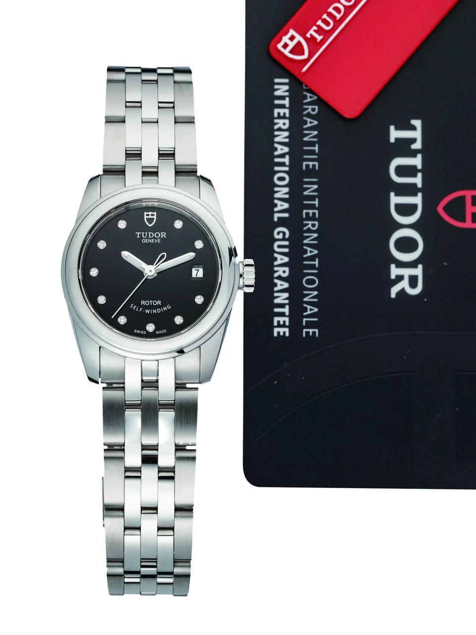 Tudor TUDOR REF. 51000, GLAMOUR DATE, STEEL AND DIAMONDS 26 mm kol saati