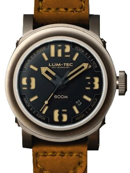 Lum Tec Lum-Tec 48mm High-Beat Automatic Watch with AR Sapphire Crystal #600M-3 48 mm kol saati