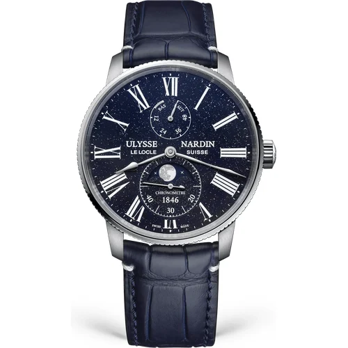Ulysse Nardin Marine Torpilleur Moonphase Aventurine 1193-310LE-3A-AVE/1A 42 mm kol saati
