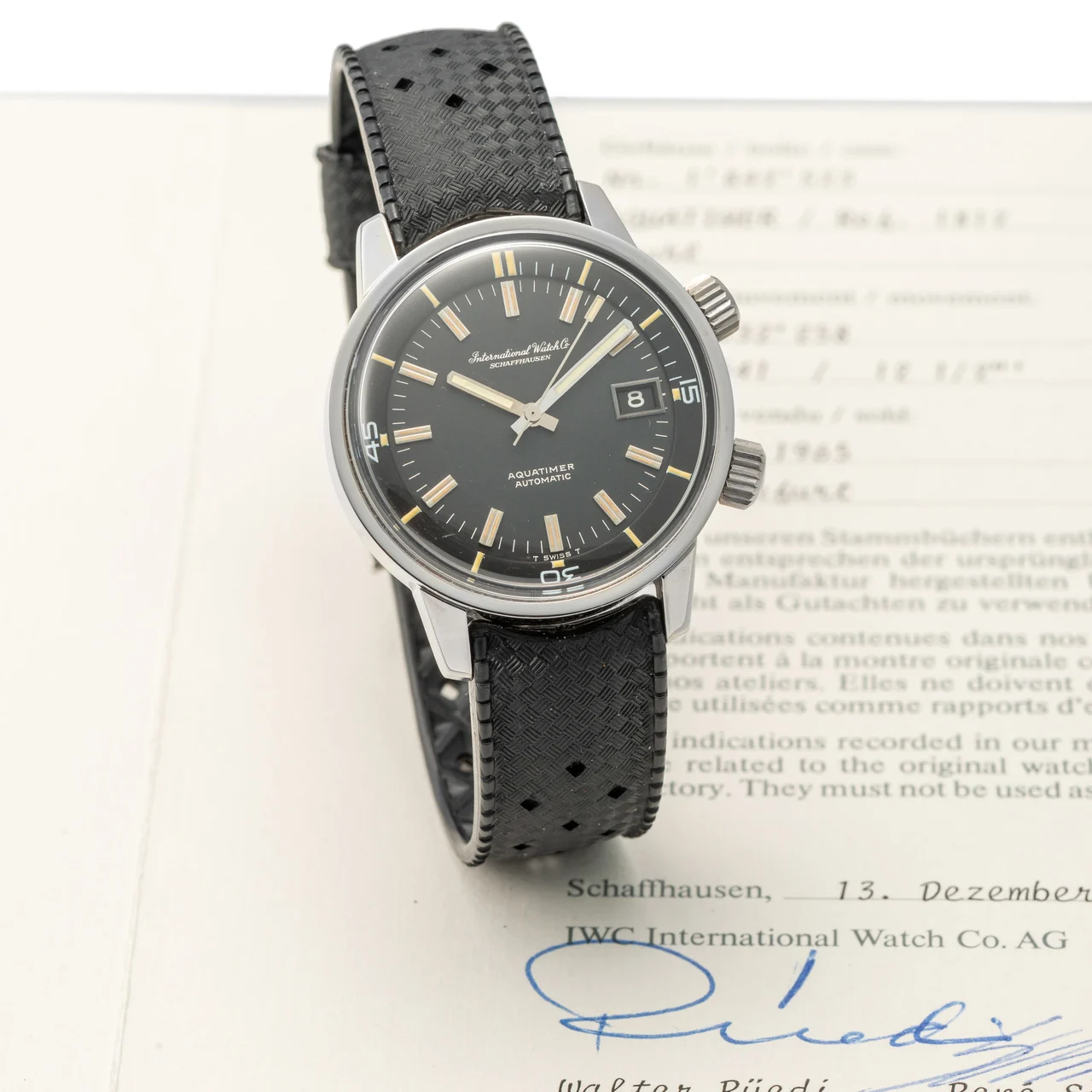 IWC IWC, REF. 1812, AQUATIMER, STEEL kol saati