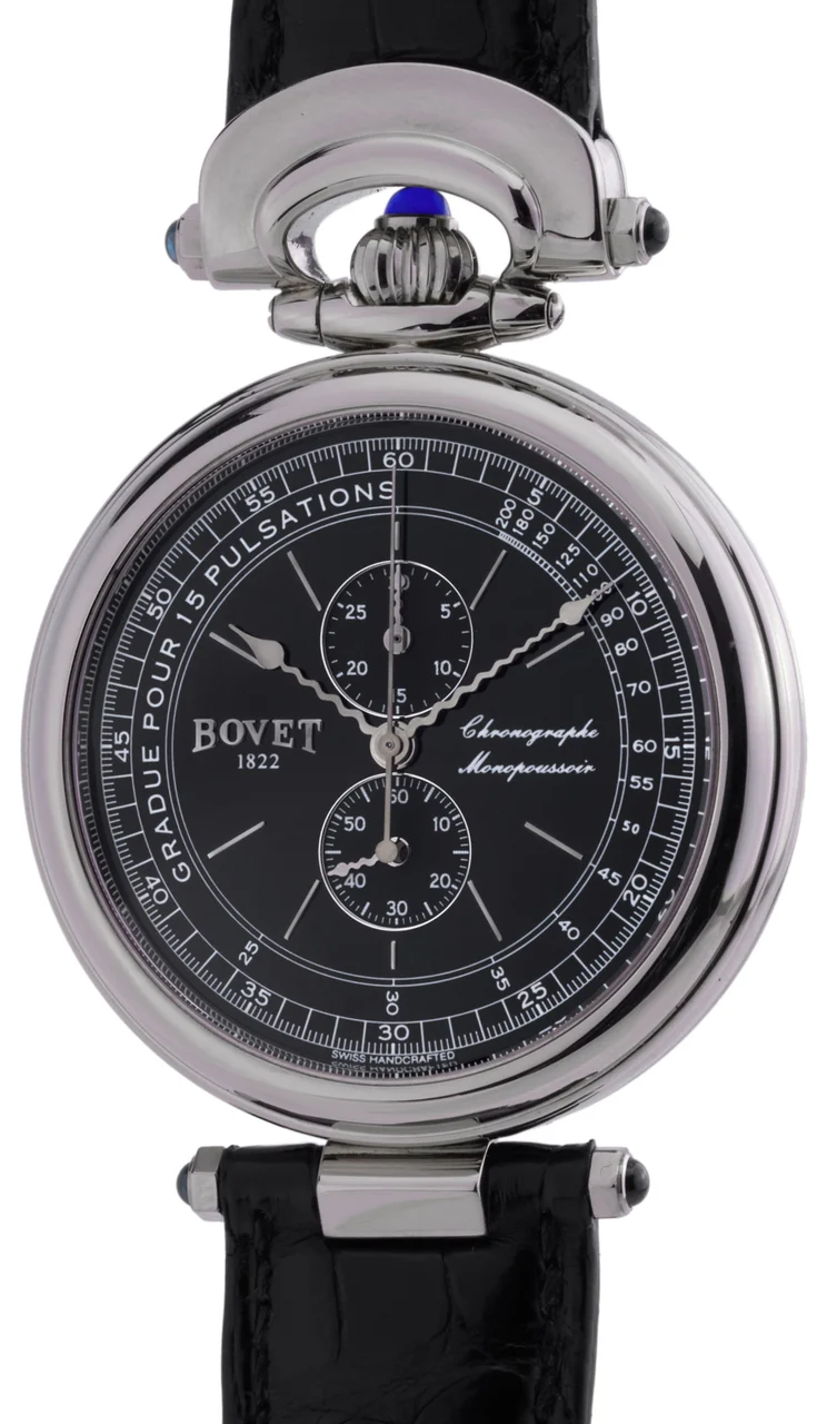 Bovet BOVET REF. D819, CHRONOGRAPHER MONOPOUSSOIR,18K WHITE GOLD kol saati