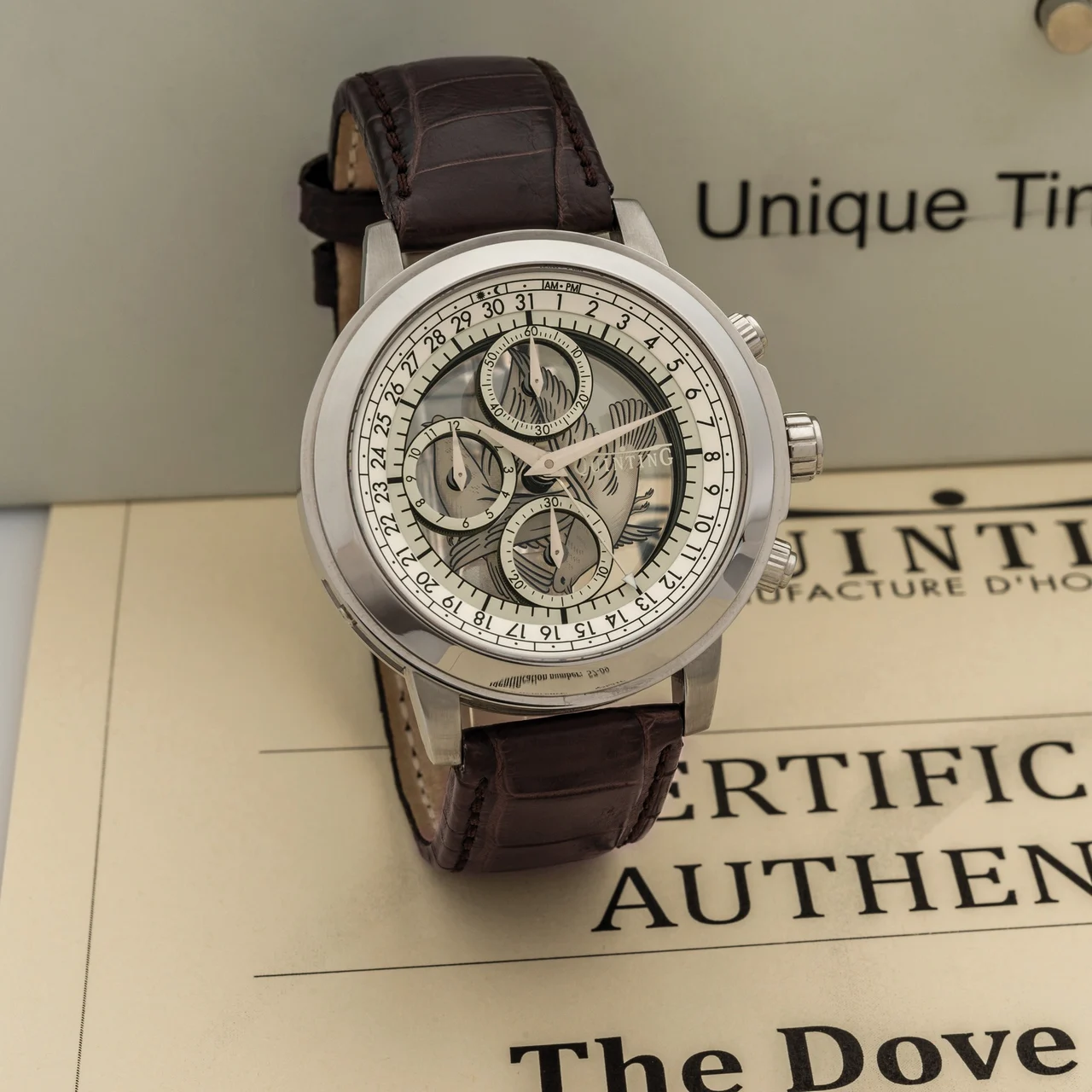 Quinting "Dove Of Geneva" Steel Quinting Dove Of Geneva Steel QSL51P kol saati