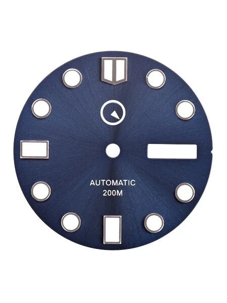 Islander Dark Blue Dial with SuperLuminova for Seiko 7S26, NH36 and 4R36 Movements #D08 29 mm kol saati