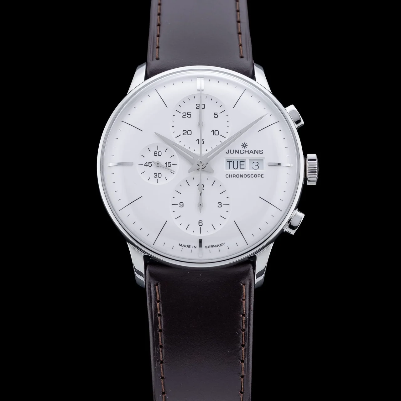 Junghans Meister Chronoscope Matte-Silver Dial 027/4120.03 40 mm kol saati