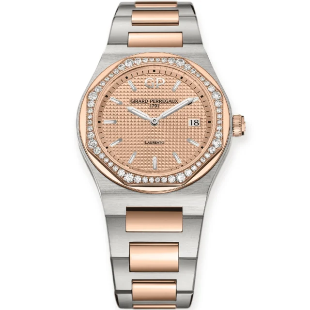 Girard-Perregaux Girard Perregaux Laureato Steel & Rose Gold 34mm 8 Pre-Owned Girard Perre