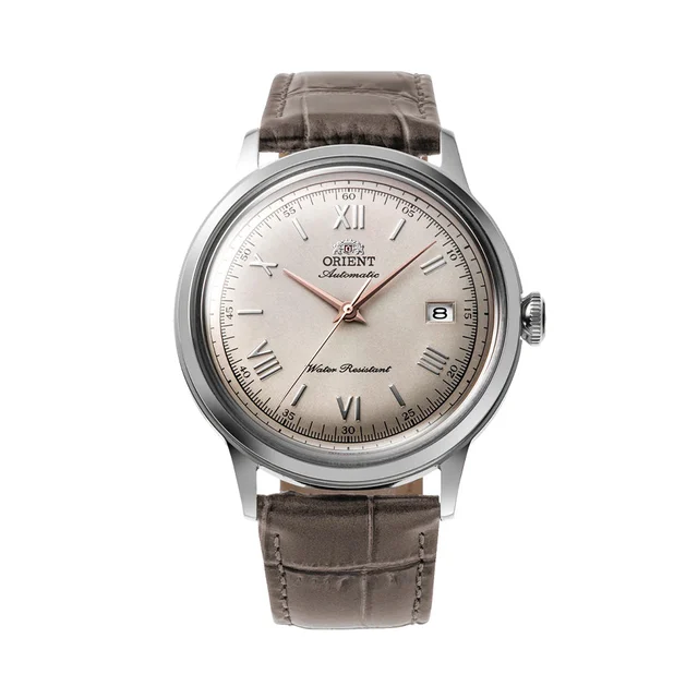 Orient Bambino Version 2 40.5mm - Beige on Leather Strap RA-AC0025N30B kol saati