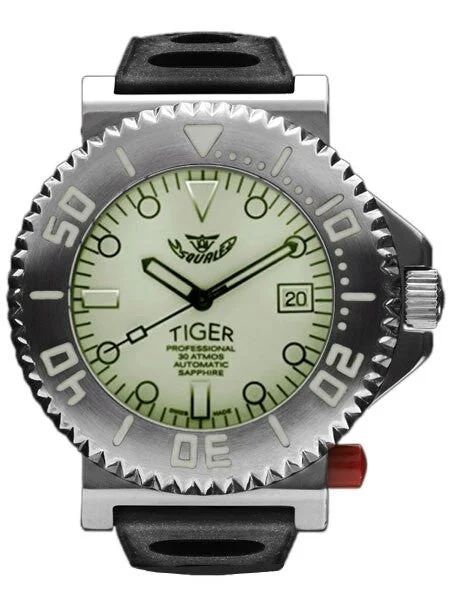 Squale Showroom Sample- Tiger, Limited Edition Swiss Automatic 300 Meter Dive watch with L
