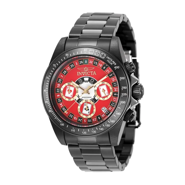 Invicta Speedway Montecarlo Watch - 39.5mm. Black (50497) kol saati