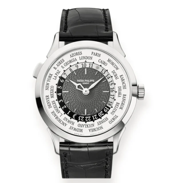 Patek Philippe World Time White Gold 38.5mm 5230G Pre-owned Patek Philippe World Time Whit