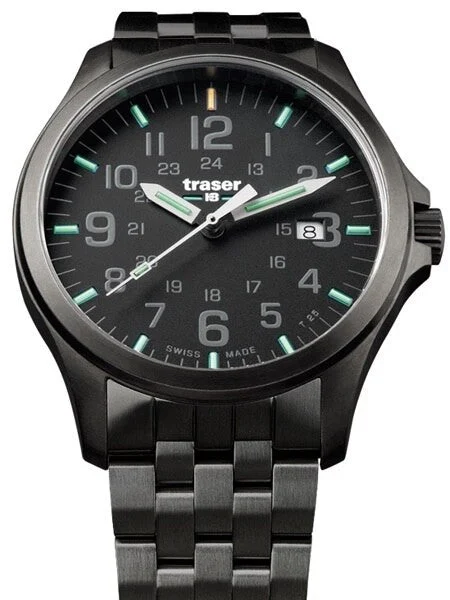 Traser Officer Pro Gun Metal PVD Case Watch with an Anti-Reflective Sapphire Crystal #1078