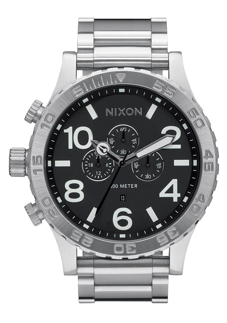 Nixon US Chrono - Black A1389-000-00 51 mm kol saati