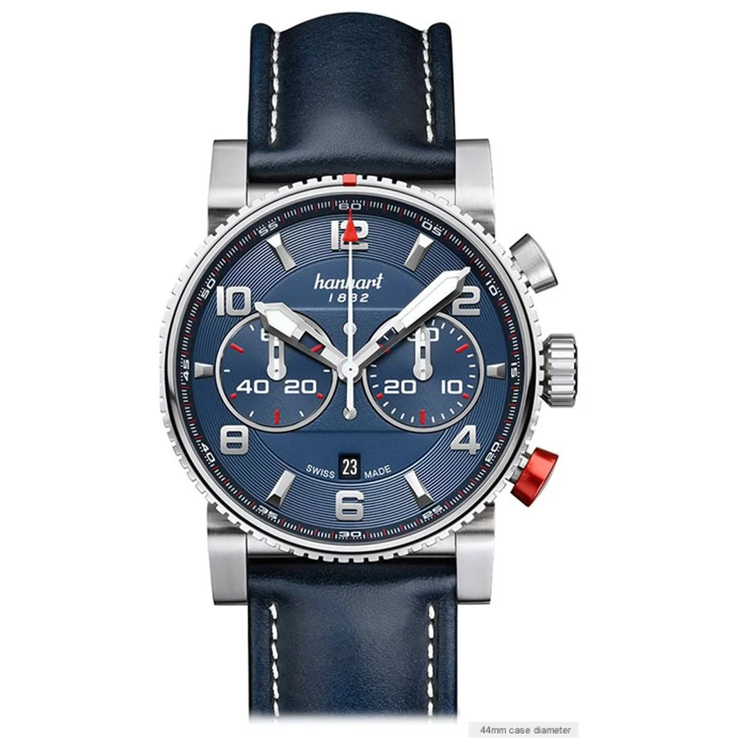 Hanhart Hhprracerstblue 44 mm kol saati