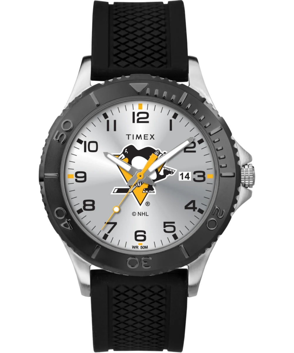 Timex Gamer Black Pittsburgh Penguins TWZHPNGMDYZ kol saati