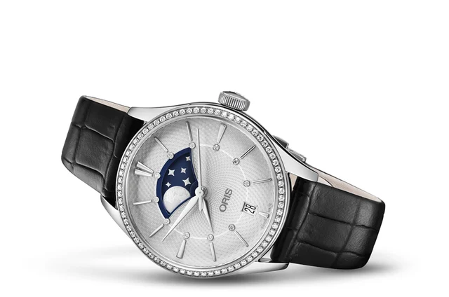 Oris Artelier Grande Lune, Date Diamonds 01 763 7723 4951-07 5 18 64FC kol saati